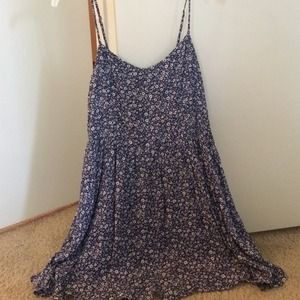 Urban outfitters blue floral tank dress