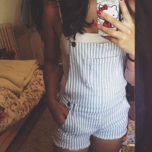 Striped Overalls from Forever 21