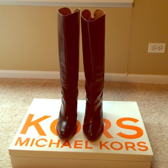 Kors by Michael Kors Leather Knee High Boots - Picture 1 of 3