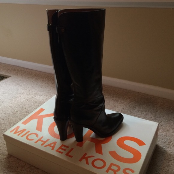 Kors by Michael Kors Leather Knee High Boots - Picture 3 of 3
