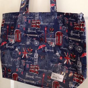 NWT Big vinyl London-print tote RESERVED