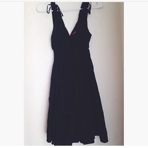 Black Full circle dress