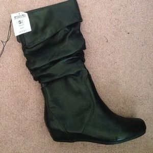 Brand New Black Slouch Boots from Target
