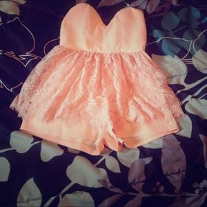 Peach romper!