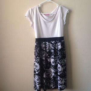 Dress With Floral Skirt