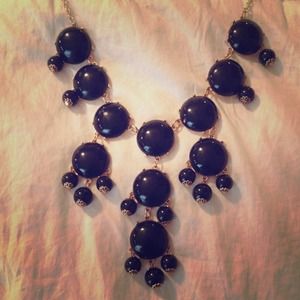 Black and Gold Bubble Necklace