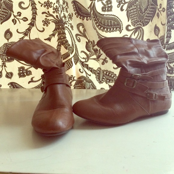 Brown booties