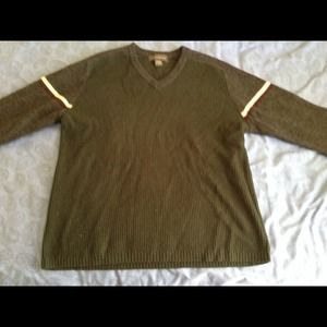 MENS olive green sweater