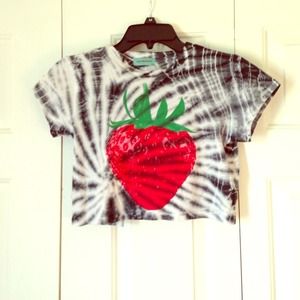 Strawberry crop top
