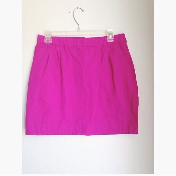Hot pink mini skirt
