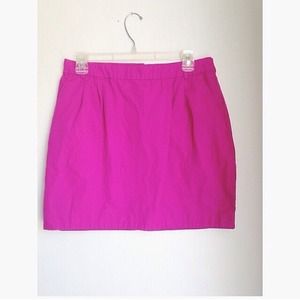 Hot pink mini skirt