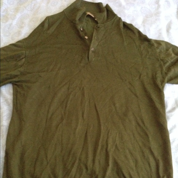 mens olive green sweater