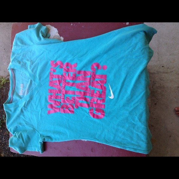 Blue nike v neck