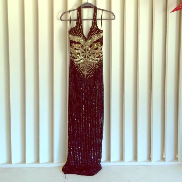 All Beaded silk Lime Nite #Gatsby #Deco gown