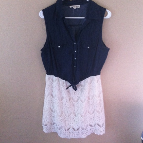 denim lace dress!! Bundel