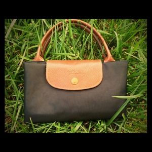 Black Longchamp La Pliage GHW