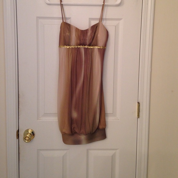 Shimmery gold dress size Small