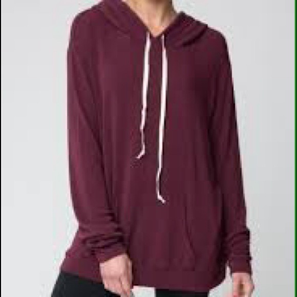 SOLD Brandy Melville Maroon Layla Hoodie