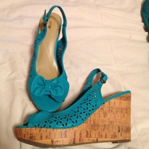 Apt. 9 Turquoise Wedges