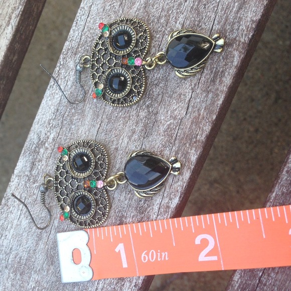 Beautiful Owl Earrings❌SOLD❌ - Picture 2 of 3