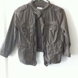 Military green jacket