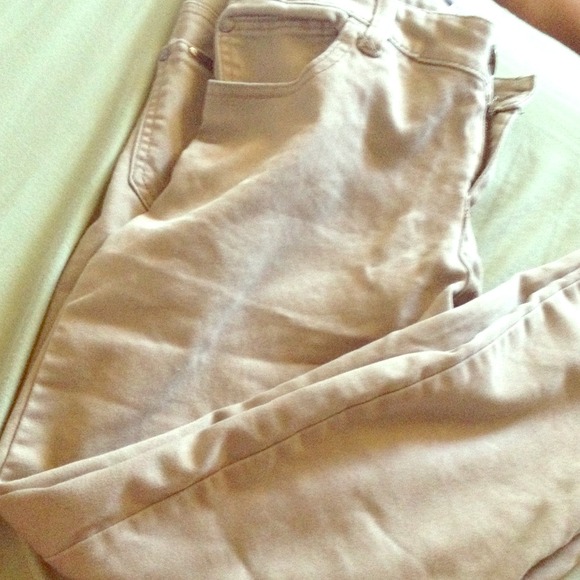 Khaki skinny jeans