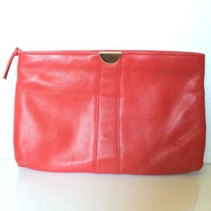 Punchy red soft #vintage #nordstrom #clutch bag