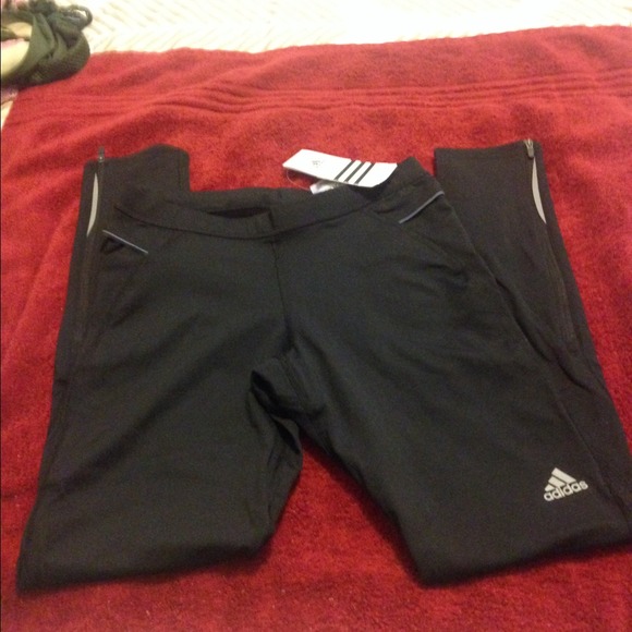 Adidas skinny tracking pants