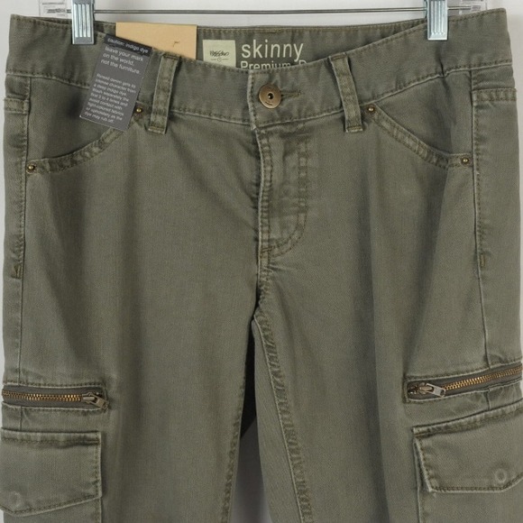 Mossimo Army Green Skinny Jeans size 6