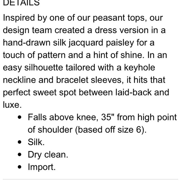 J. Crew Silk Paisley Print Dress - Picture 3 of 4