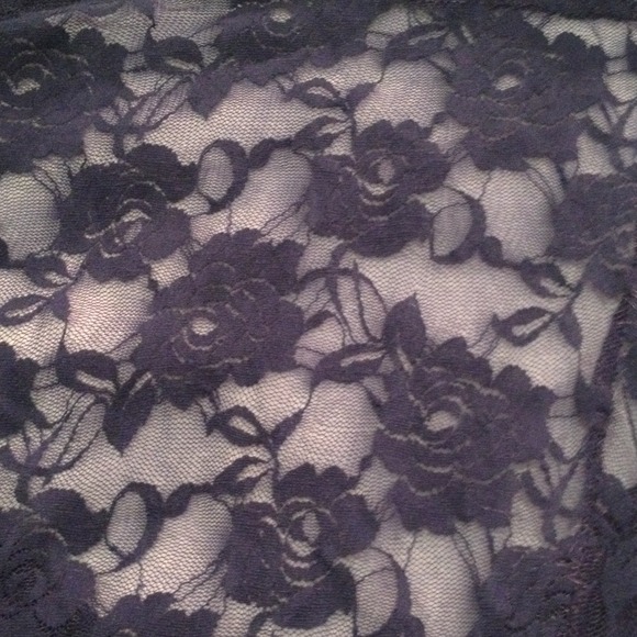 Dark Blue Lace Shirt - Picture 4 of 4