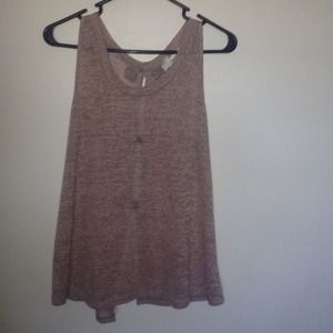 Beige/pink top with bows in the back