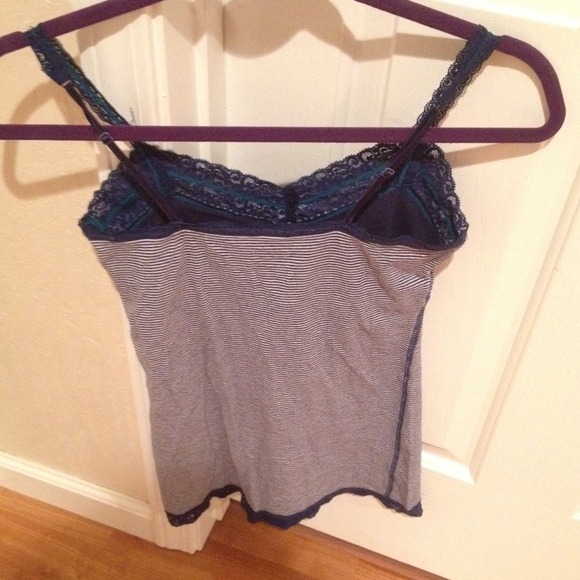 Blue and White Stripped American Eagle Cami - Picture 2 of 3