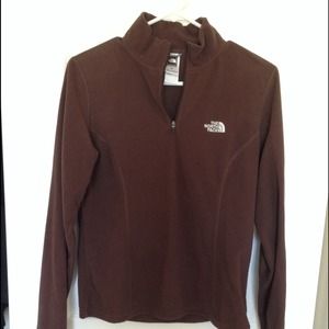 Brown northface pullover