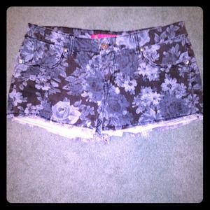 Cute floral demon shorts