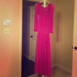 Hot pink dress! Size 4! Only worn a few times!