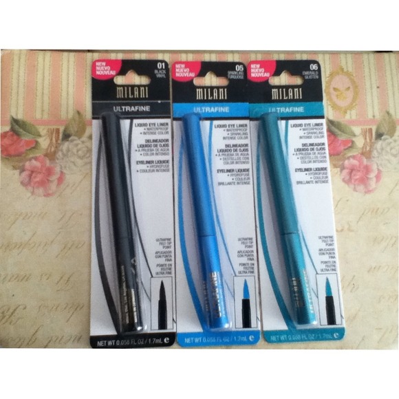 3 Milani liquid eyeliners for @sammy