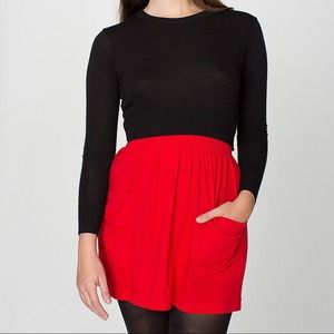 American Apparel pocket jersey skirt