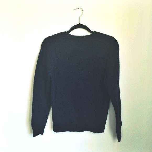 🚫SOLD🚫w/ $25+ Purchase Navy Merino Wool Sweater - Picture 2 of 4