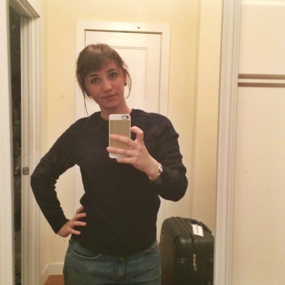 🚫SOLD🚫w/ $25+ Purchase Navy Merino Wool Sweater - Picture 4 of 4