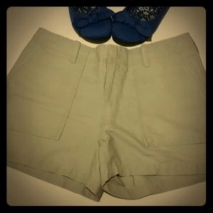 Sand colored mini shorts