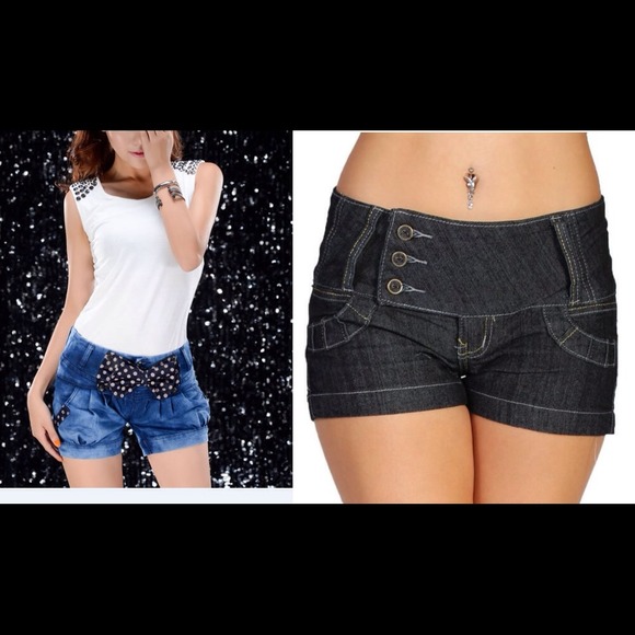Denim - BUNDLE - Butt Lifting Shorts & Bow Denim Shorts
