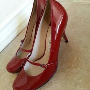 Super cute Red patent heels from La Fenice Italy