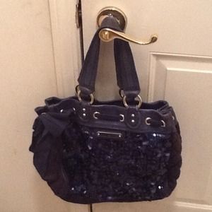 Navy blue Statement sparkle juicy couture purse
