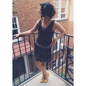 Flapper Style Little Black Dress
