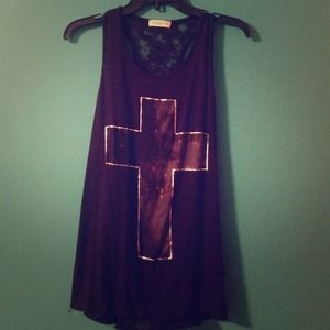Galaxy cross shirt