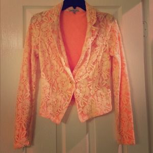Lace Floral Blazer