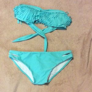 Fringe aqua swim suite