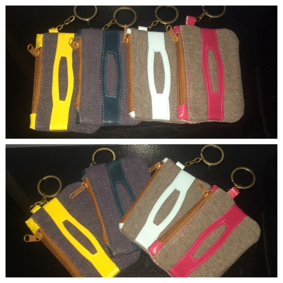 Clutches & Wallets - Change purse w/ key chain (each sold separately)
