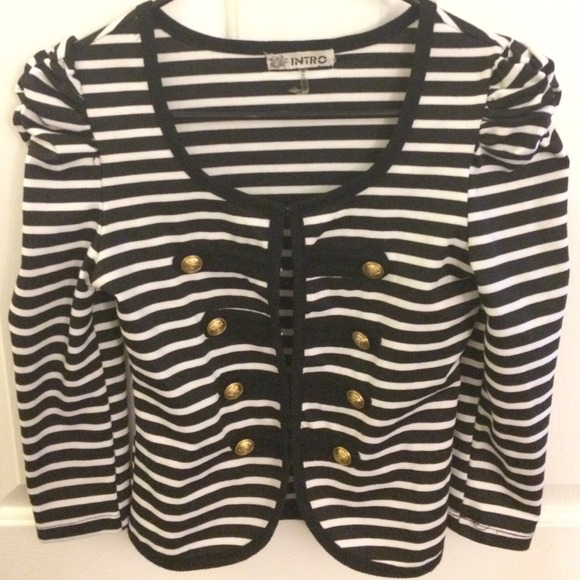 ❌SOLD on Vinted❌ Stripped military style cardigan